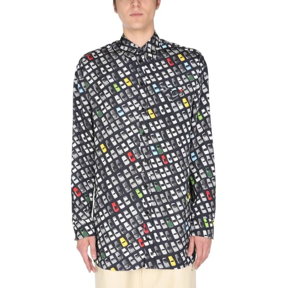 Bottega Veneta Allover Print Shirt Cars